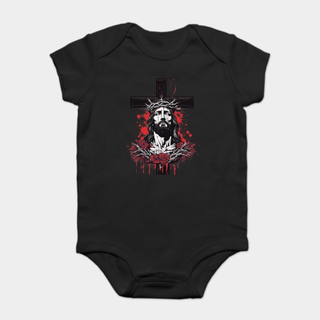 Jesus Christ the Lamb of God Baby Bodysuit by animegirlnft